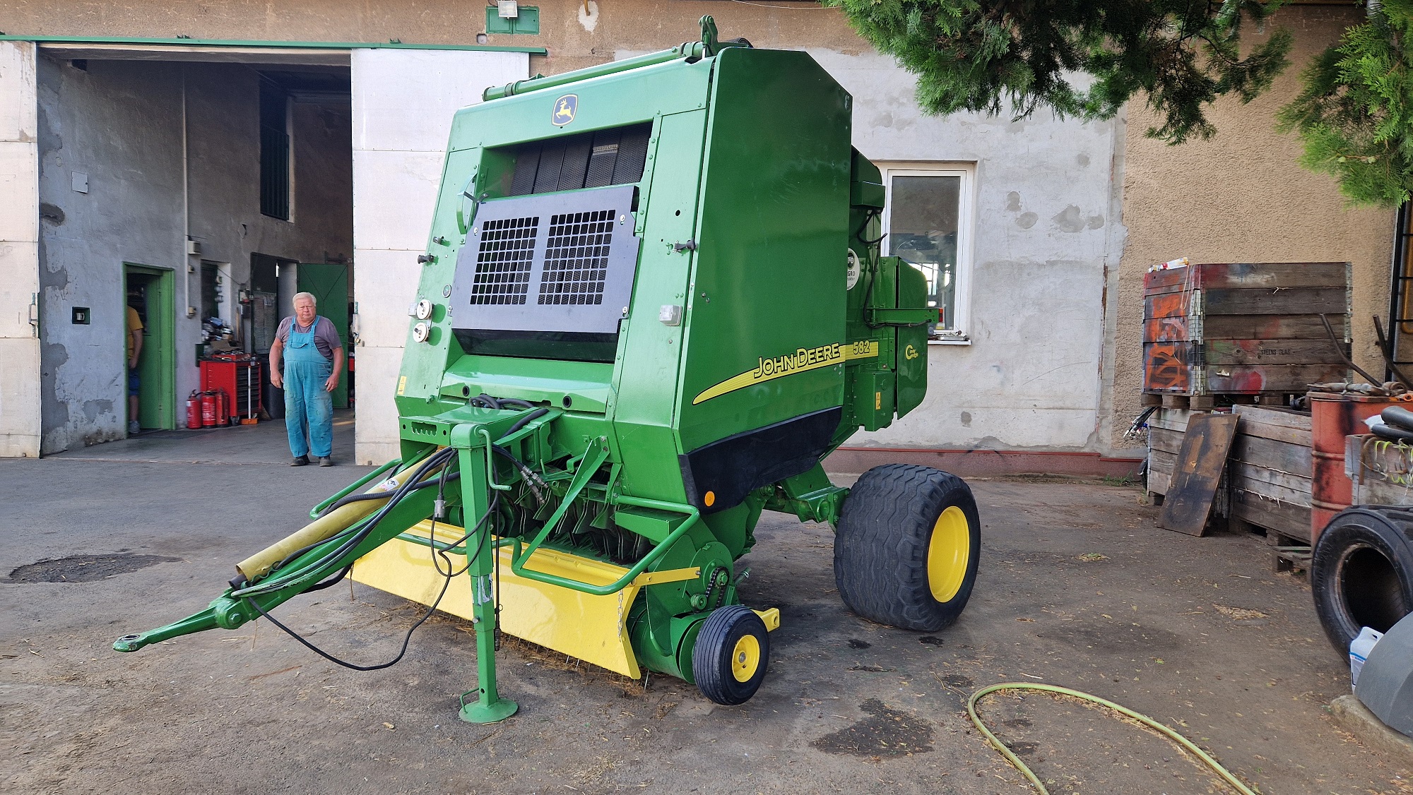 john deere 582 rotoflow cut cover edge bálázó 2006 0